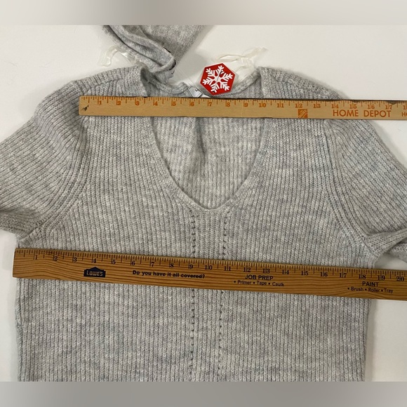 Liz Claiborne scarf knit Pointelle sweater tunic dress women’s size - Picture 10 of 14